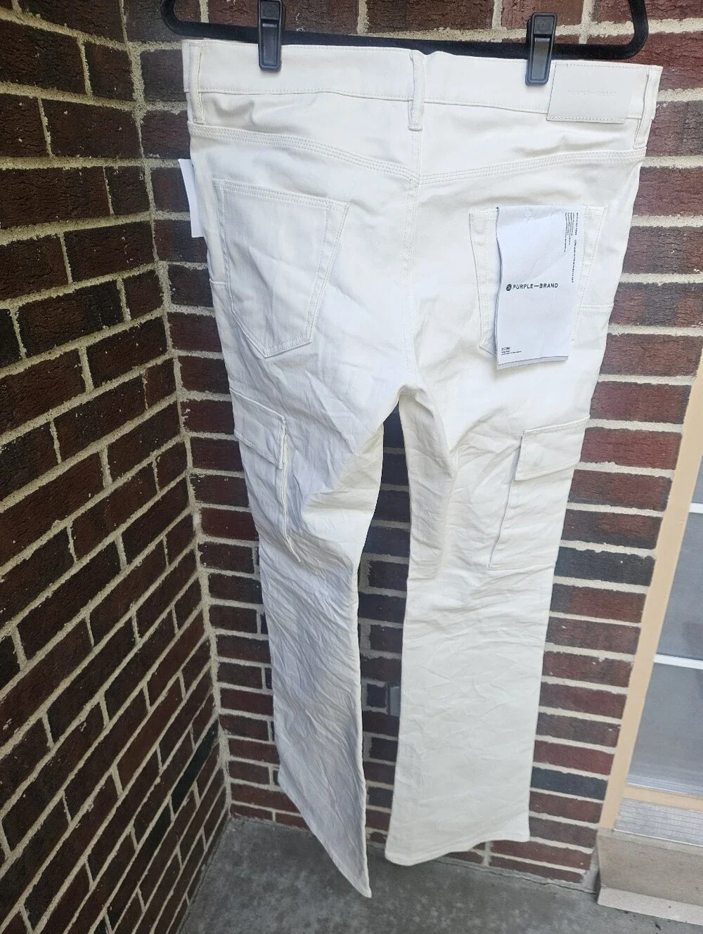 NWT Purple-Brand Flare Cargo Pants, sz 34